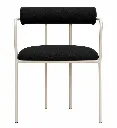 Silla dubai negra frontal.webp