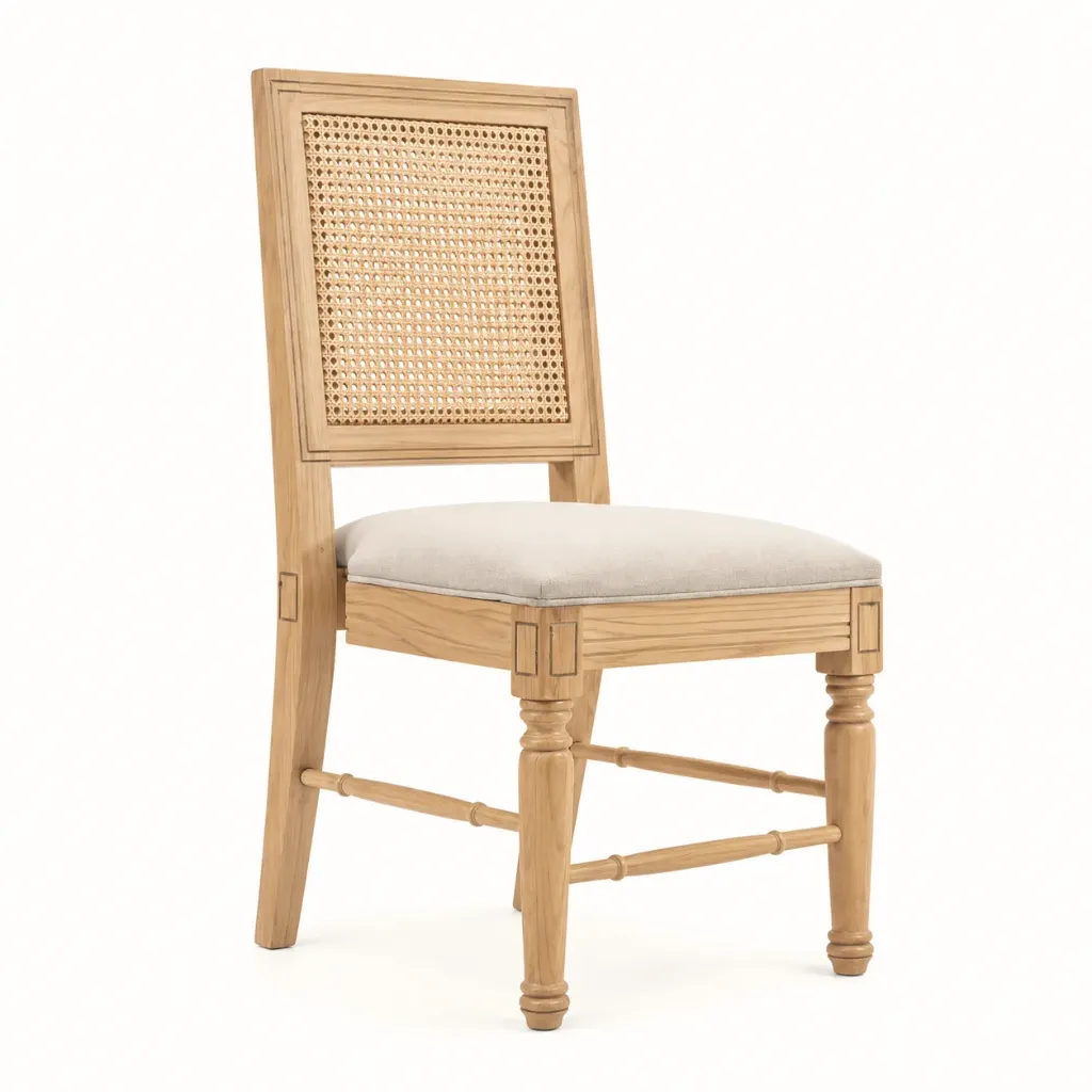 Silla french square bejuco
